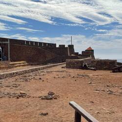 The fort at Citade Velha, Francis Drake bombarded and pirated here