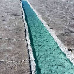 The salt crystals are huge