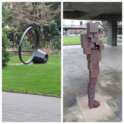 Sidgwick Site; Sculpture / DAZE IV, a human form by Sir Anthony Gormley