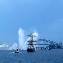 Wow, a cool water show