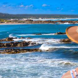 Watching the local Surfers