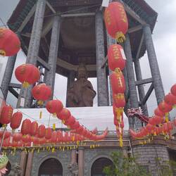 37 meter tall statue of the goddess of mercy, Guanyin