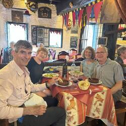 Dinner in Citadel la Cite Carcassone Languedoc French region