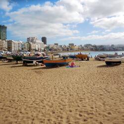 Beginn östl. Teil der Playa de Las Canteras.