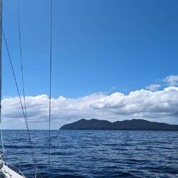 Approaching Mayor Island