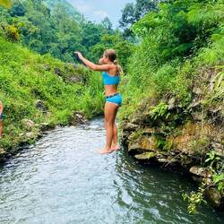 Maya hat uns sehr überrascht, mit ihrem Sprung aus 5 Metern Höhe 😳