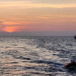 Finale sunset over the Andaman Sea for our trip