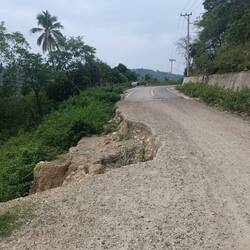 Eroding streets are common, in these landscapes.