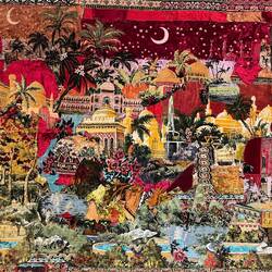 Einer der kunstvollen Teppiche im Kunstmuseum