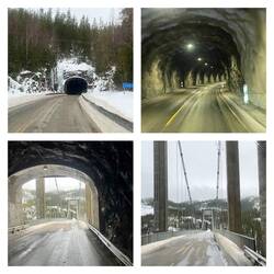 Foldereidtunnel mit anschliessender Brücke