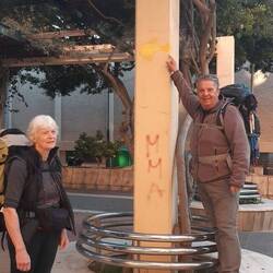 First arrow as we leave Almeria