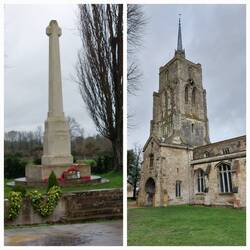 Ashwell; War Memorial / Church of St Mary