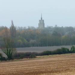 Newnham Hill; view of Ashwell on the walk back