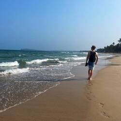 Der Strand bessert die getrübte Laune