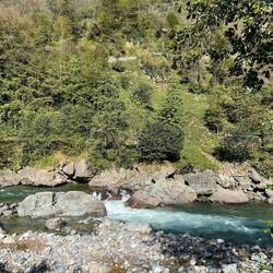 Blick aus unserer Unterkunft