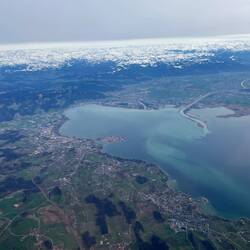 Lindau und Wasserburg sind gut zu erkennen. Fast kann ich unser Haus in Tettnang sehen.