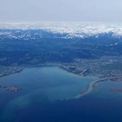 Bregenzer Bucht mit Rheindamm