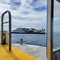 Our catamaran viewed from glass bottom boat