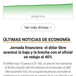 der Dollar fällt gegen den Peso