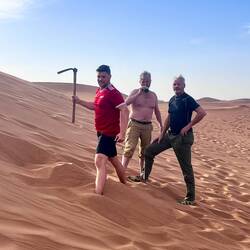 Bier vergrabe dases kalt wird 😁