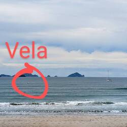 Vela braving the breakers