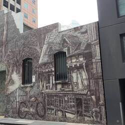 Die Fenster waren real und wurden in das Bild integriert, sehr gelungen.