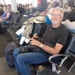 Gate 9 Melbourne Airport, kurz vorm boarding