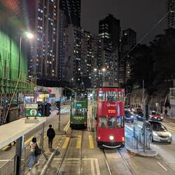 The view from the top deck of the ding dings!