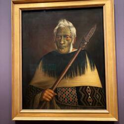 Portrait of a Maori chief