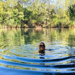 Last swim in the thermal warers of Berry Springs