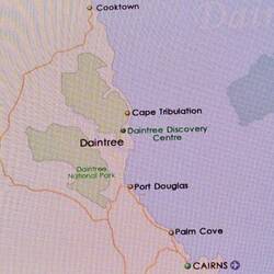 Areas of tropical rainforest just north of Cairns