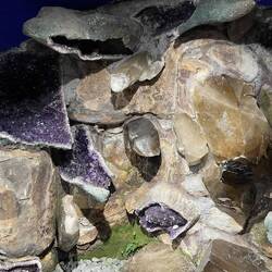 Some of the large collection of minerals at the garden