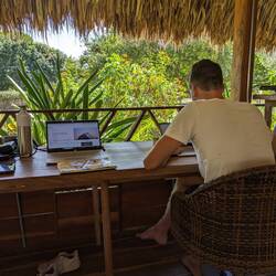 Co-working at Holls - our favourite place in Palomino!