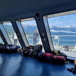 Panoramafenster auf der Fähre