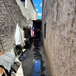 Wäschehänge, wo es Platz hat