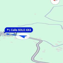 Straßenname unserer Unterkunft: "nur 4x4 " - sehr kreativ!... und passend