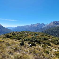 Blick aufs Gipfelplateau beim Rückweg