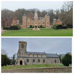 Blickling Estate Walk; View of Blickling Hall / Church of St Andrew