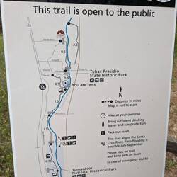 You can see by the map a short stretch of the trail.