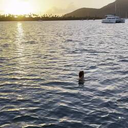 abends sofort ein Bad nach der Rückkehr...