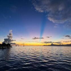 A spectacular and unusual sunset tonight