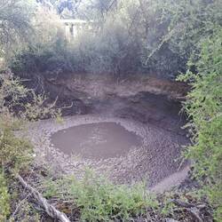 Hier gab es noch mehr kochenden Schlamm