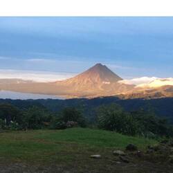 Aussicht von der Lodge in der Theorie...