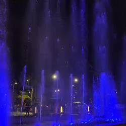 Fountains at the mall near our hotel