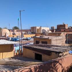 View from the terrace above the riad we stayed at