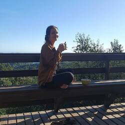 Next day: Die Frühstücksaussicht hier ist auch nett!