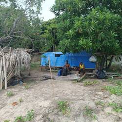 Meeting some fishermen out in the nowhere