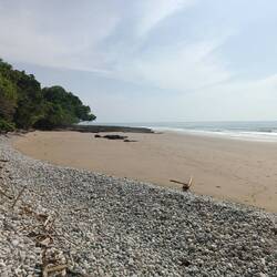 Beautiful beaches along the coastal road