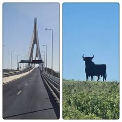 Die Brücke uber den Grenzfluß bei VRS Antonio