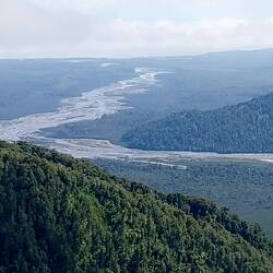 Fluss, der die Schlammlawine bis Chaiten brachte